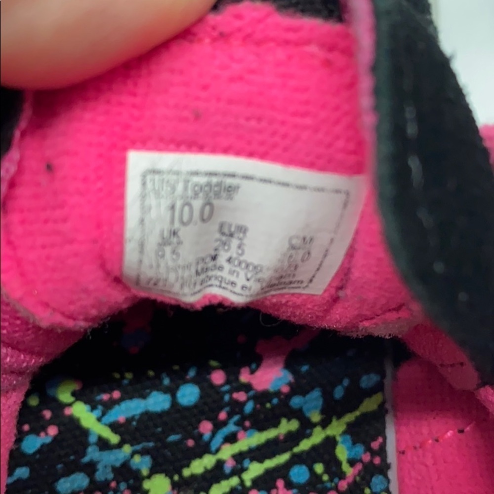 Vans 10 Toddler high-top sneakers black splashed - Picture 5 of 10